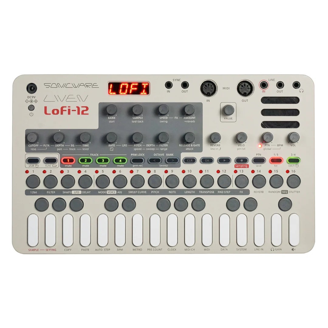 Сэмплер-грувбокс Sonicware LIVEN Lofi-12