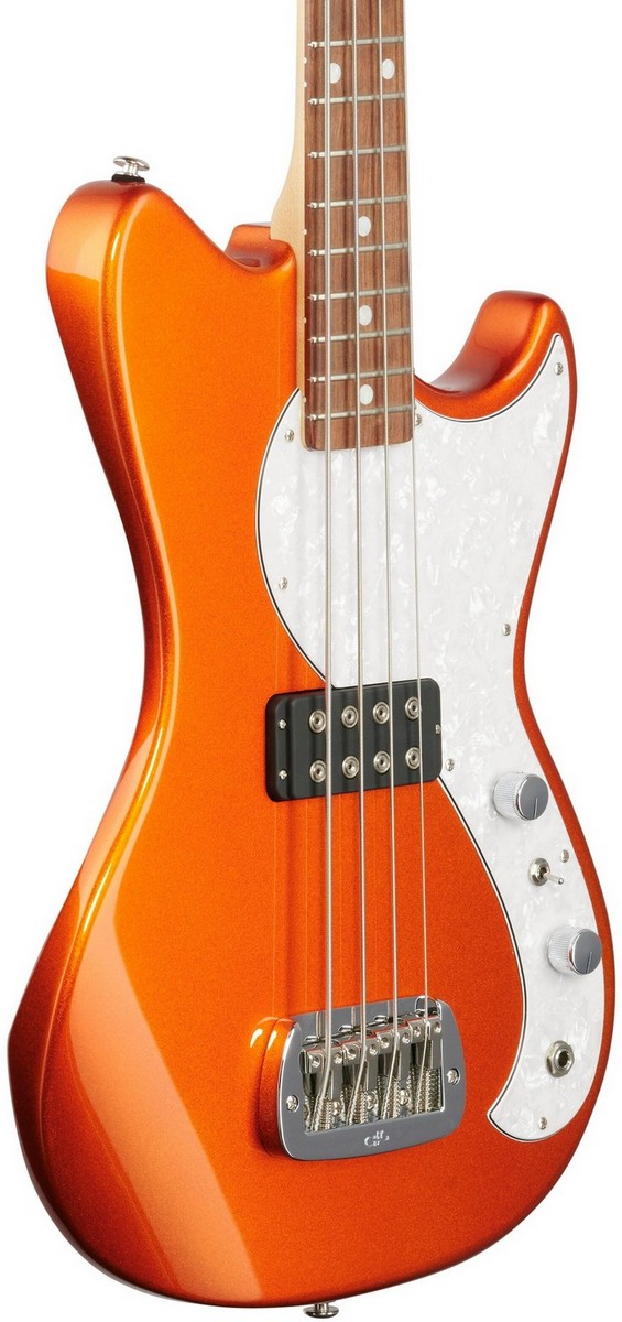 Бас-гитара G&L FD Fallout Shortscale Bass Tangerine Metallic