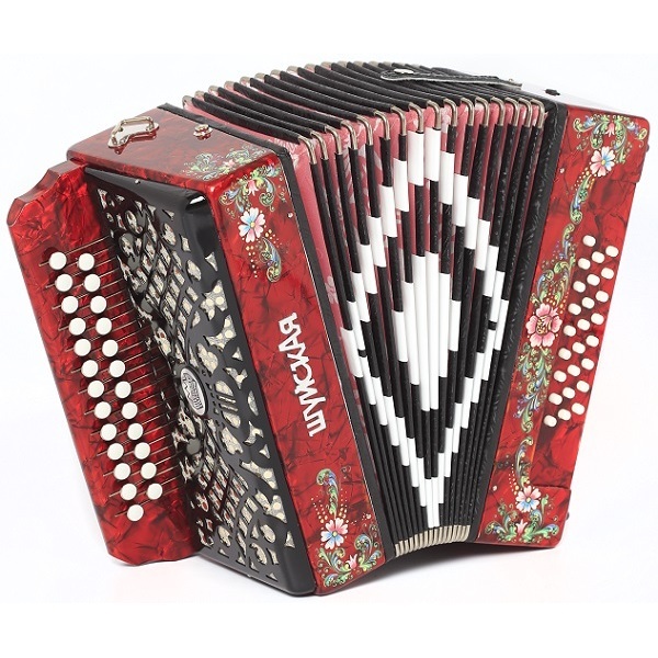 Гармонь Шуйская SZ51XL-C-RD 25х25-III красная