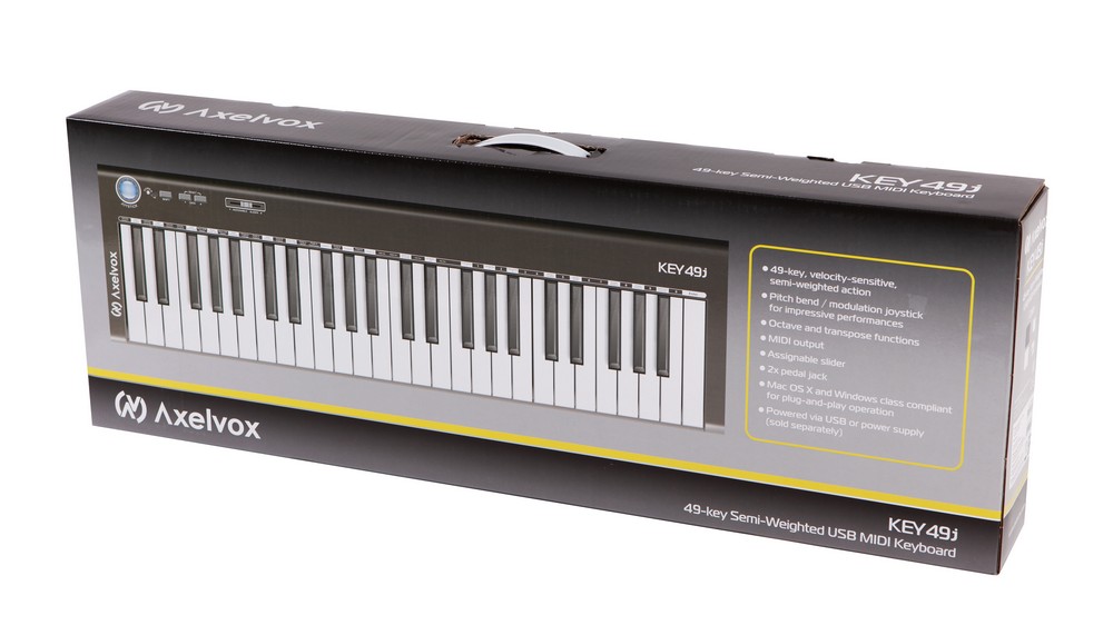 MIDI USB клавиатура Axelvox KEY49j Black