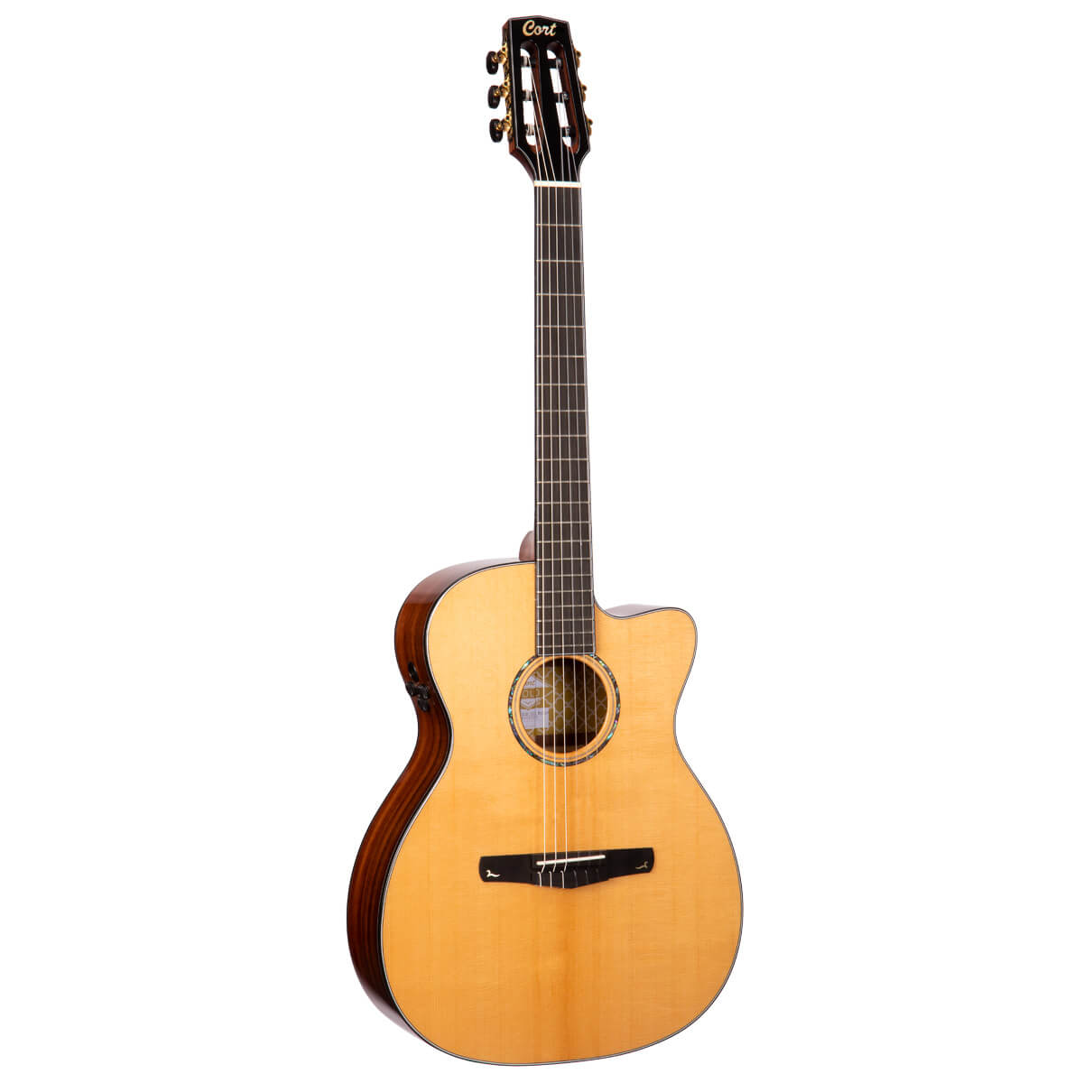 Электроклассическая гитара Cort Gold-OC8-NYLON-WCASE-NAT
