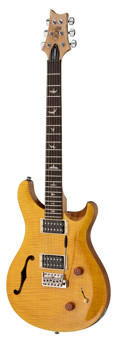 Электрогитара PRS SE Custom 22 Semi-Hollow body, Santana Yellow