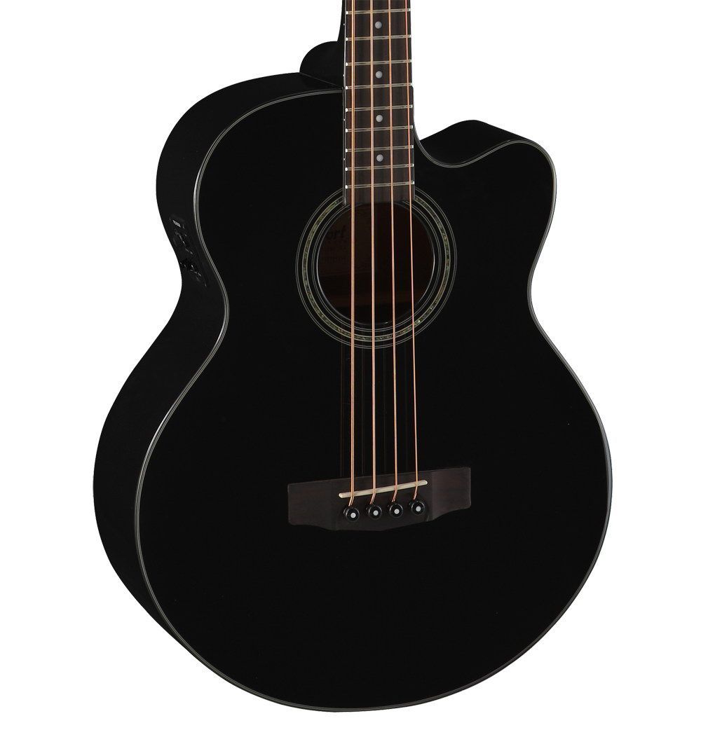 Акустическая бас-гитара Cort AB850F-BK-BAG Acoustic Bass Series