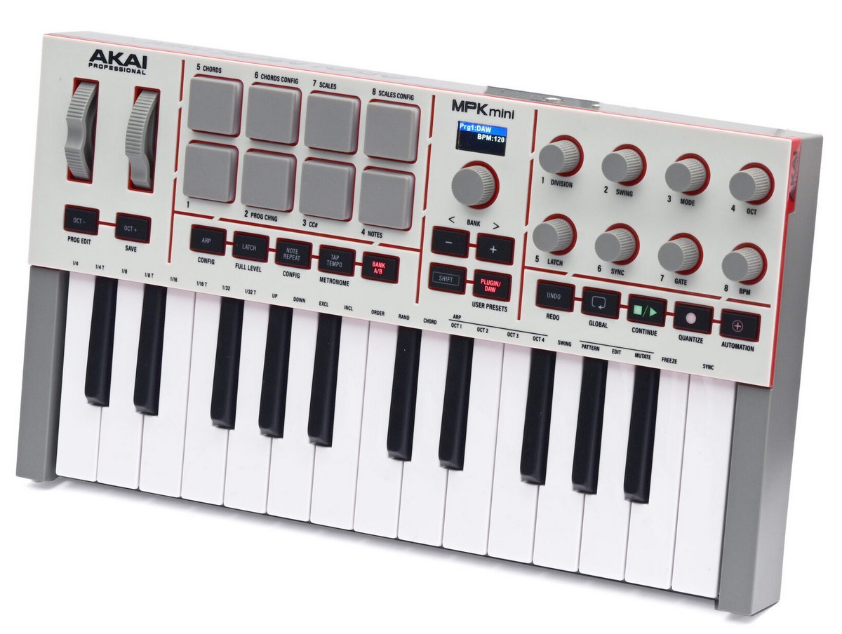 MIDI клавиатура Akai Pro MPK MINI 4 Gray