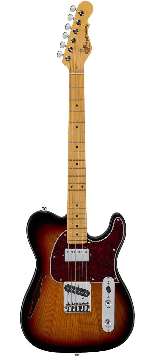 Электрогитара G&L Tribute ASAT Classic Bluesboy Semi-Hollow 3-Tone Sunburst MP