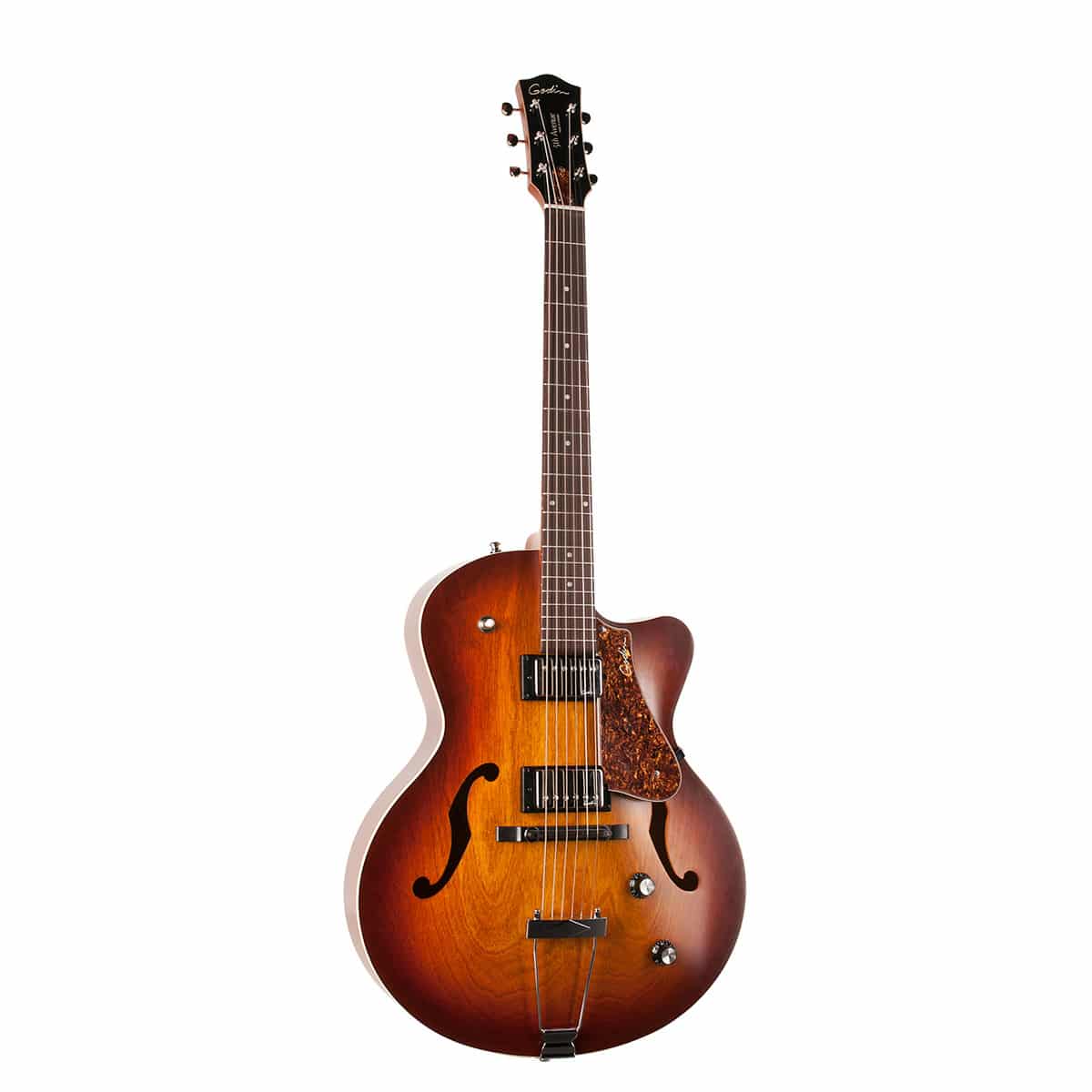 Полуакустическая гитара Godin 5th Avenue CW Kingpin II HB Cognac Burst