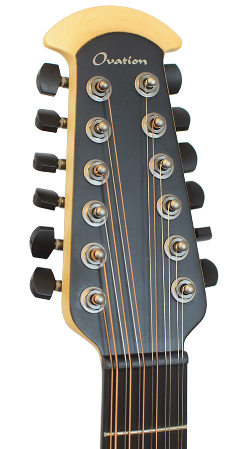 Двенадцатиструнная гитара OVATION 2058TX-5 ELITE TX 12-String Deep Contour Cutaway, Black Textured