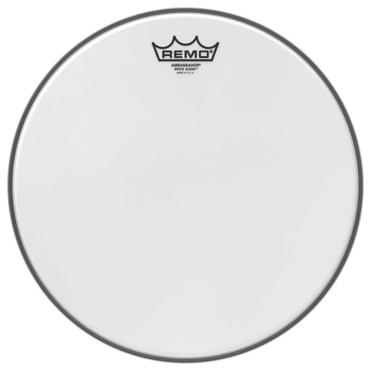 Пластик для барабана REMO BA-0813-WS Batter Ambassador White Suede