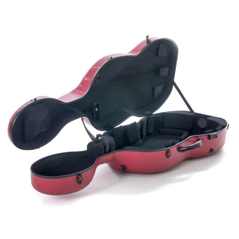 Кейс для виолончели GEWA pure CELLO CASE contour carbon fiber red