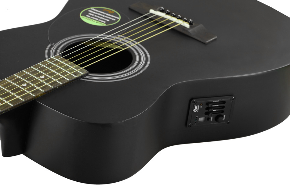Электроакустическая гитара Cort AF510E-BKS Standard Series