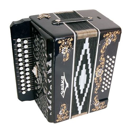 Гармонь Шуйская S5XL-A-BLACK "Чайка 314" 25х25-III-2 черная