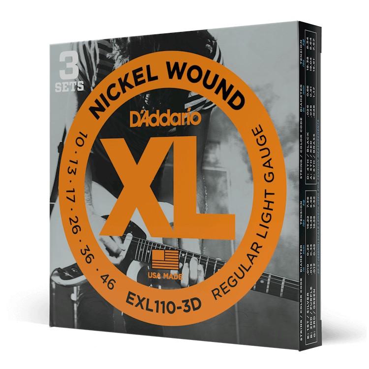 Струны для электрогитары D'Addario EXL110/3D