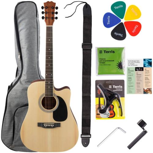 Акустическая гитара комплект TERRIS TD-045 NA Starter Pack