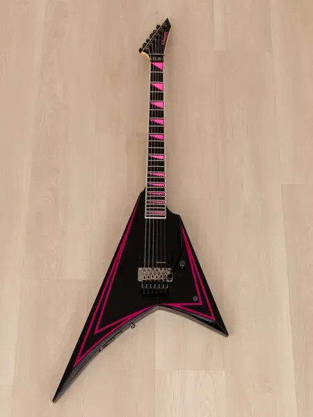 Электрогитара ESP Edwards E-AL-166 Pink Saw Tooth Black/Pink