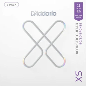 Струны для акустической гитары D'Addario XSABR1152-3P