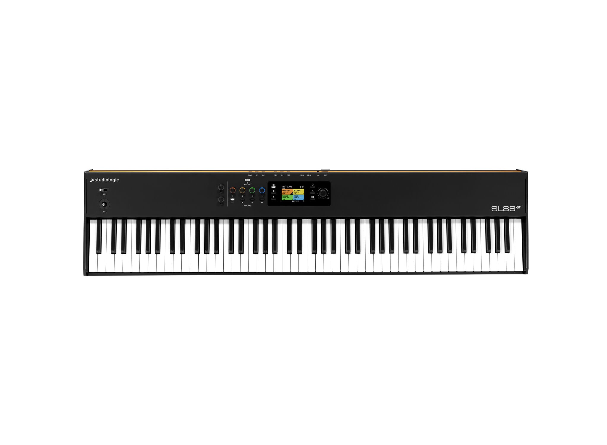 Погрузитесь в мир музыкального творчества с MIDI-клавиатурой Studiologic SL88 GT mk2 — надежным и функциональным инструментом для профессиональных музыкантов и продюсеров. 
