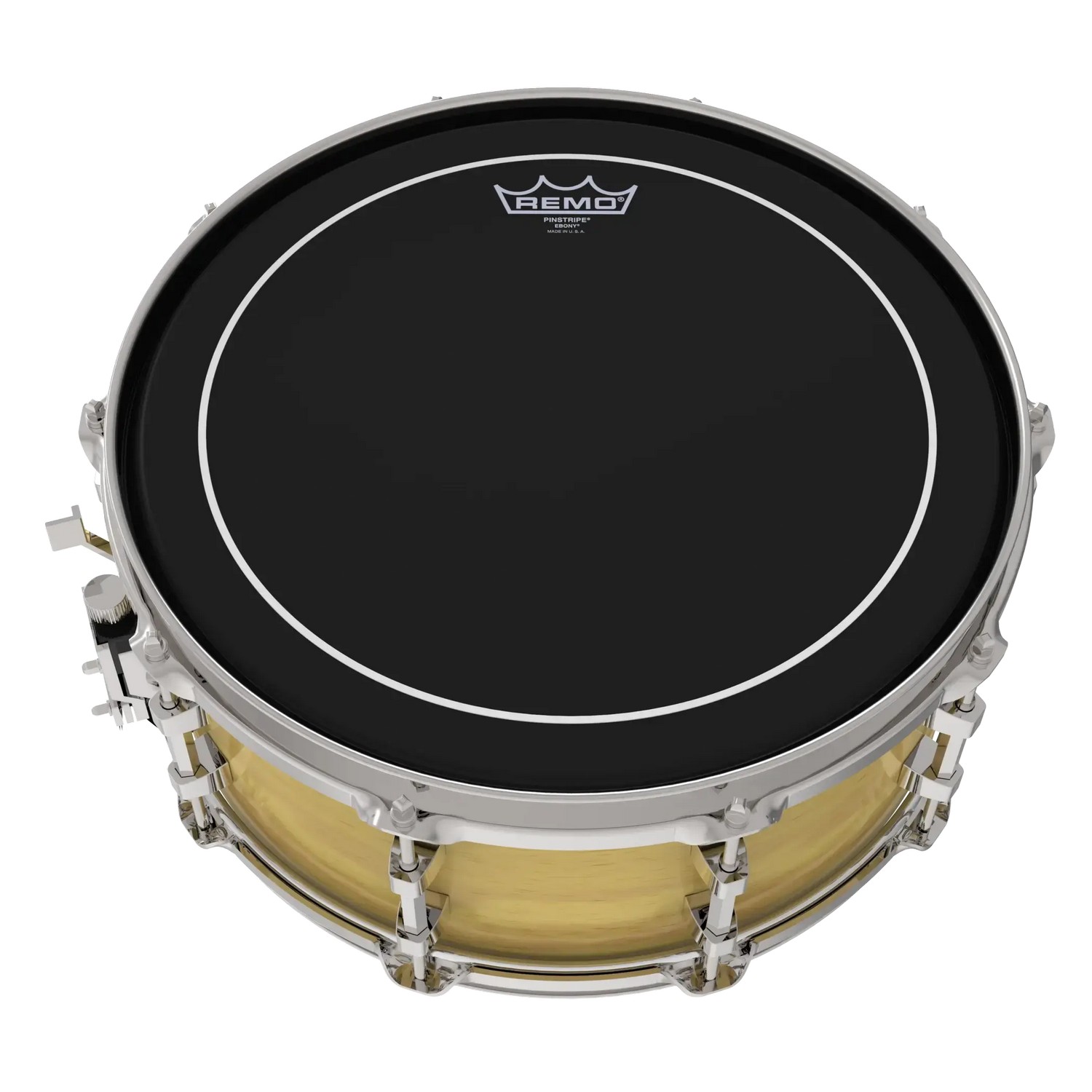 Пластик для барабана REMO ES-0613-PS Batter Pinstripe Ebony