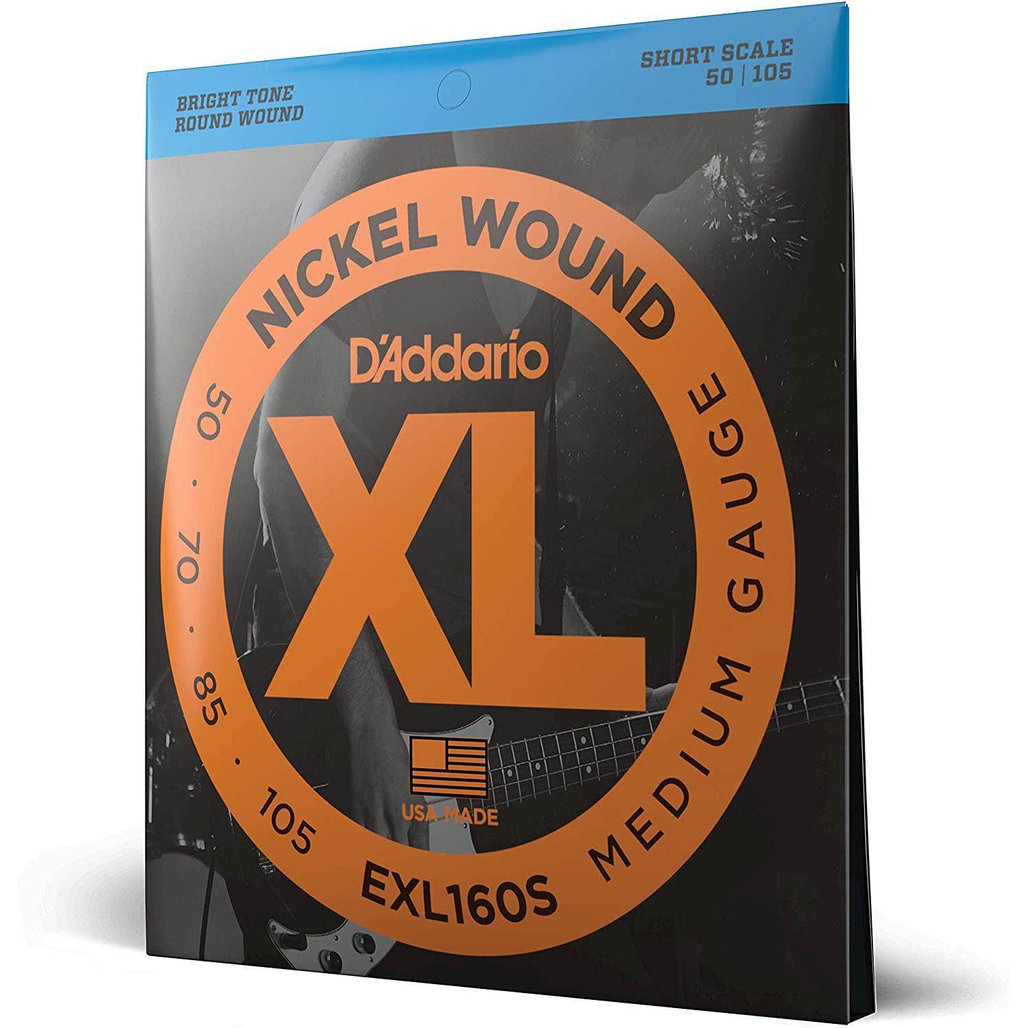 Струны для бас-гитары D'Addario EXL160S