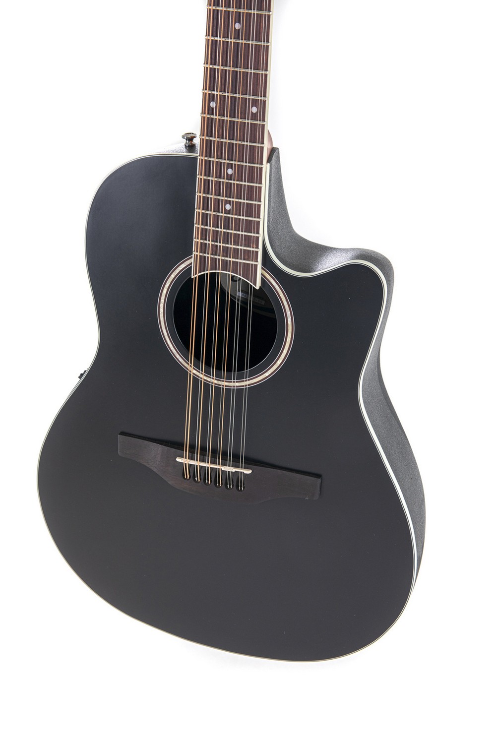 Двенадцатиструнная гитара APPLAUSE AB2412II-5S Balladeer Mid Cutaway BlackSatin