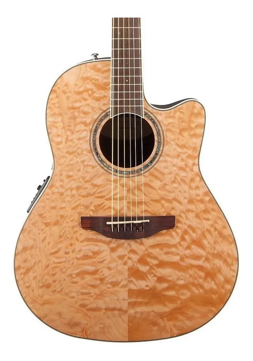 Электроакустическая гитара OVATION CS24P-4Q Celebrity Standard Plus Mid Cutaway Natural Quilt Maple