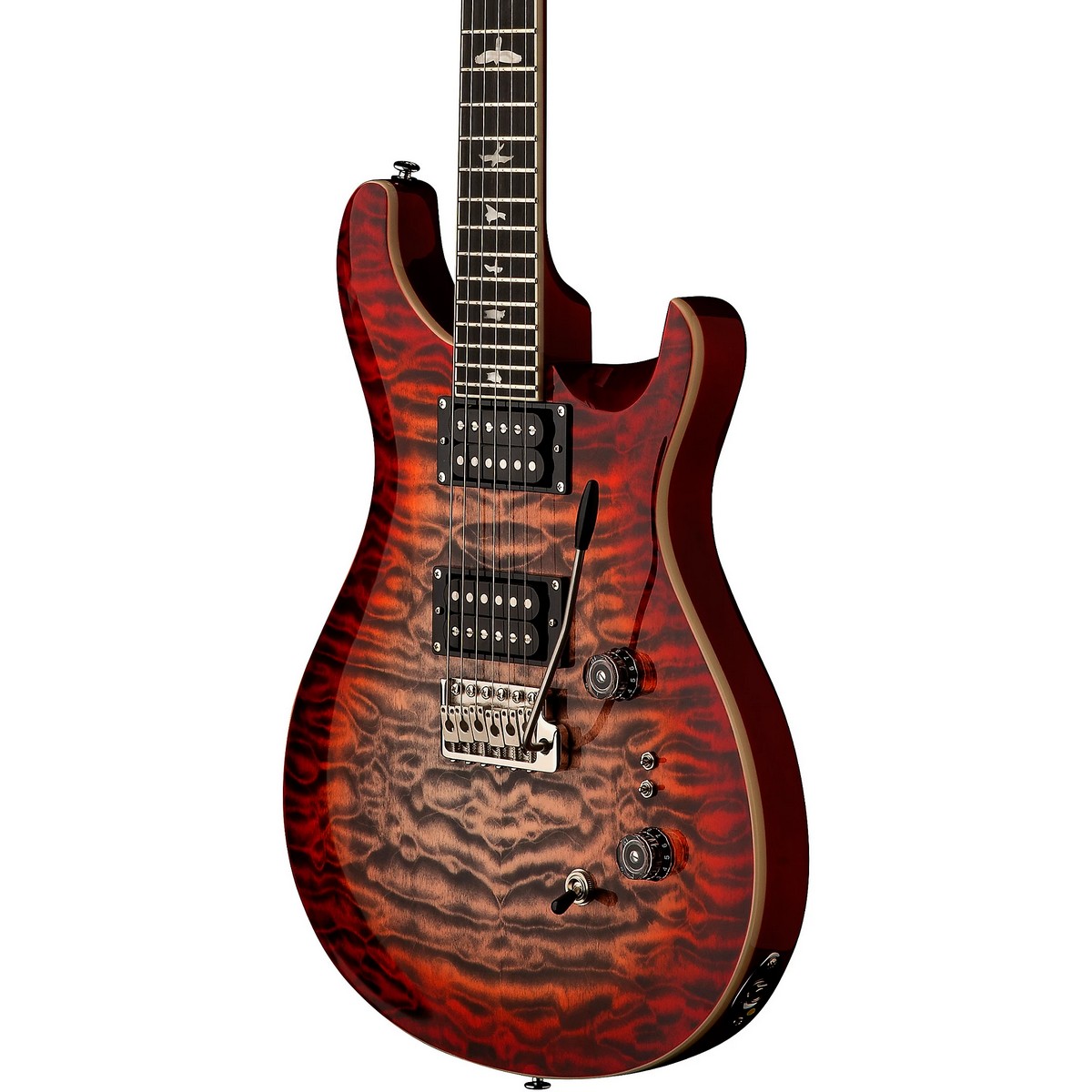Электрогитара PRS SE Custom 24-08 Quilt Charcoal Burst