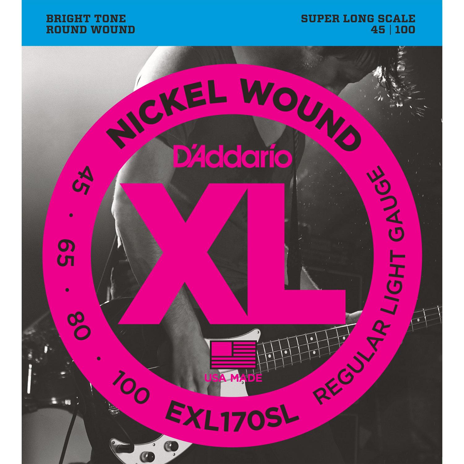 Струны для бас-гитары D'Addario EXL170SL