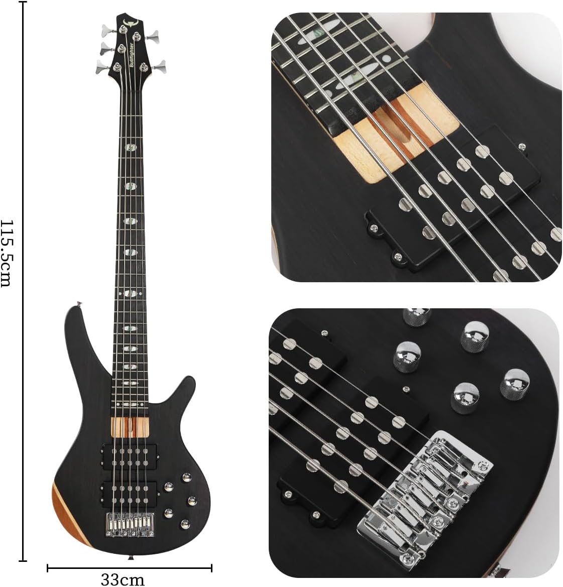 Бас-гитара BULLFIGHTER DB-5 NT