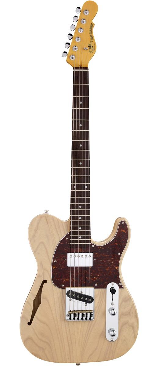 Электрогитара G&L Tribute ASAT Classic Bluesboy Semi-Hollow Blonde Jatoba