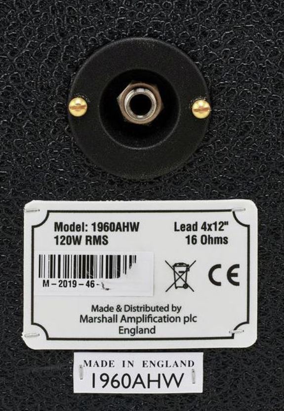 Гитарный кабинет Marshall 1960AHW