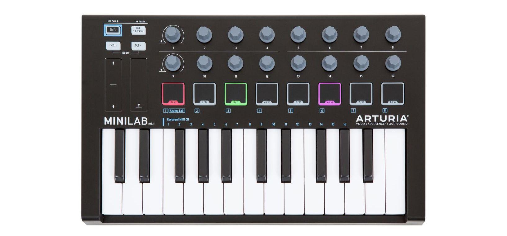 MIDI клавиатура Arturia MiniLab mkII Black Edition