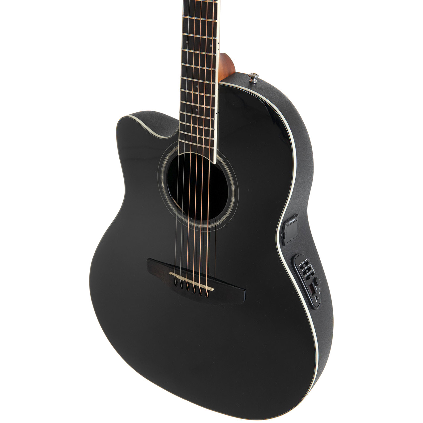Электроакустическая леворукая гитара OVATION CS24L-5G Celebrity Standard Mid Cutaway Black