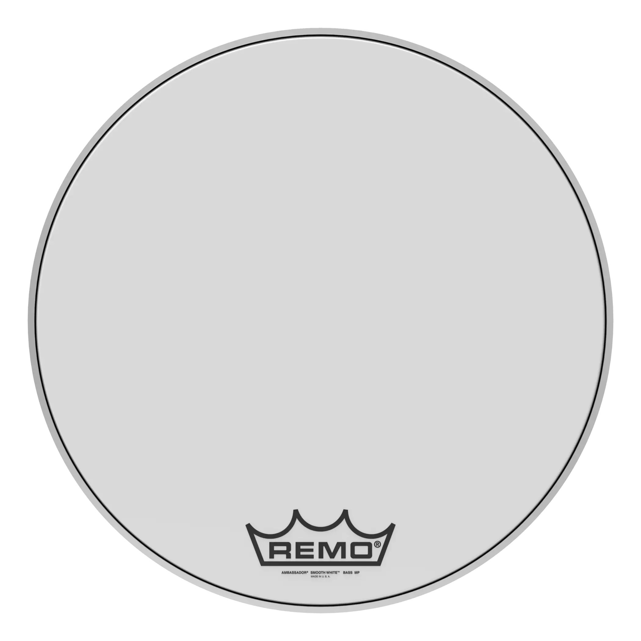 Пластик для барабана REMO BR-1222-00 Bass Ambassador Smooth White
