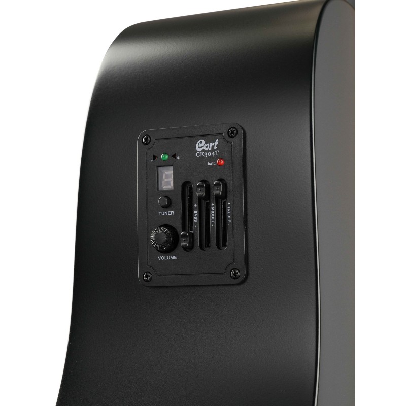 Электроакустическая гитара Cort AF510E-BKS-WBAG Standard Series