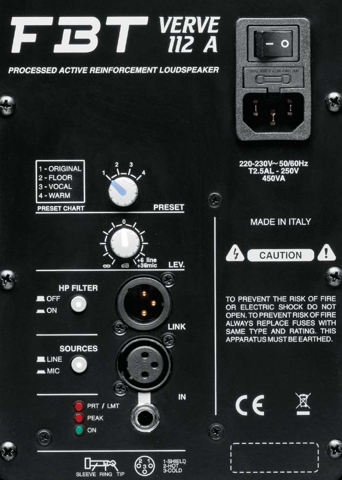 Активная акустическая система FBT Verve 112A