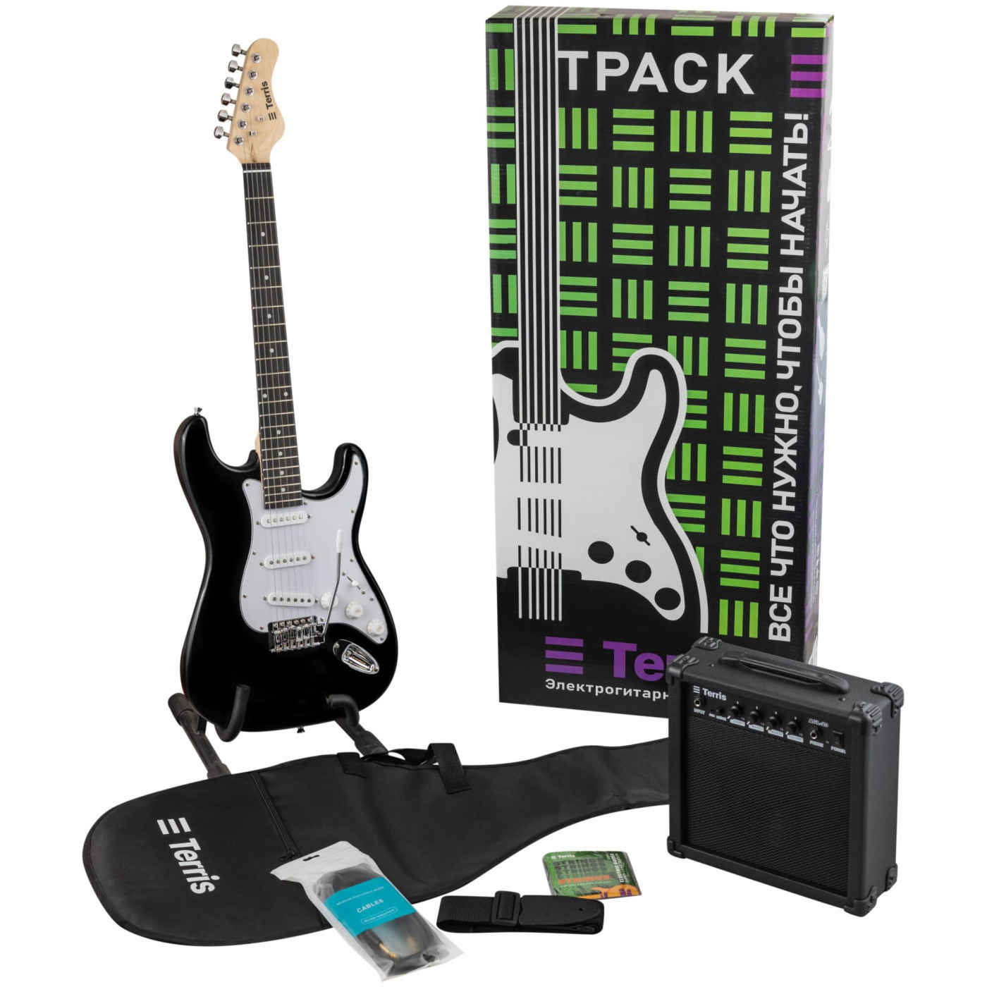 Электрогитара комплект TERRIS TPACK-TST-045 BK