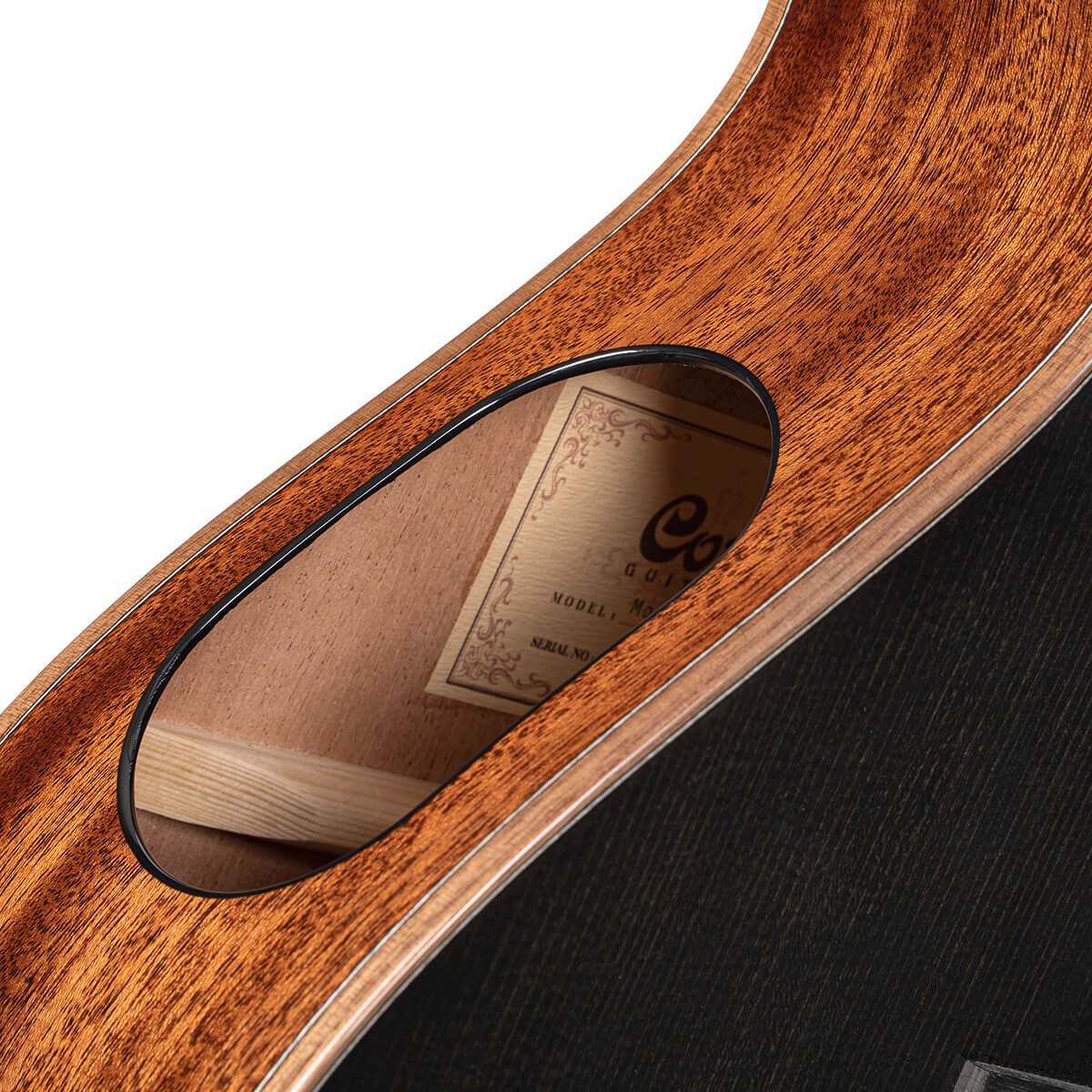 Электроакустическая гитара Cort Modern-Black-WCASE-TBK Masterpiece Series