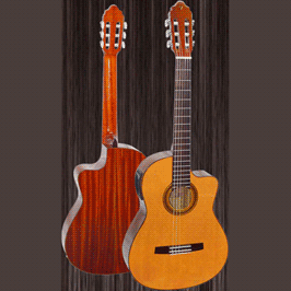 Электроклассическая гитара Valencia CG30CEw/b