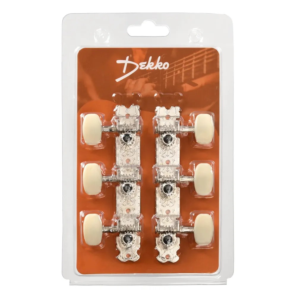 Колки на планке для классической гитары ROCKET PK-22 Nickel