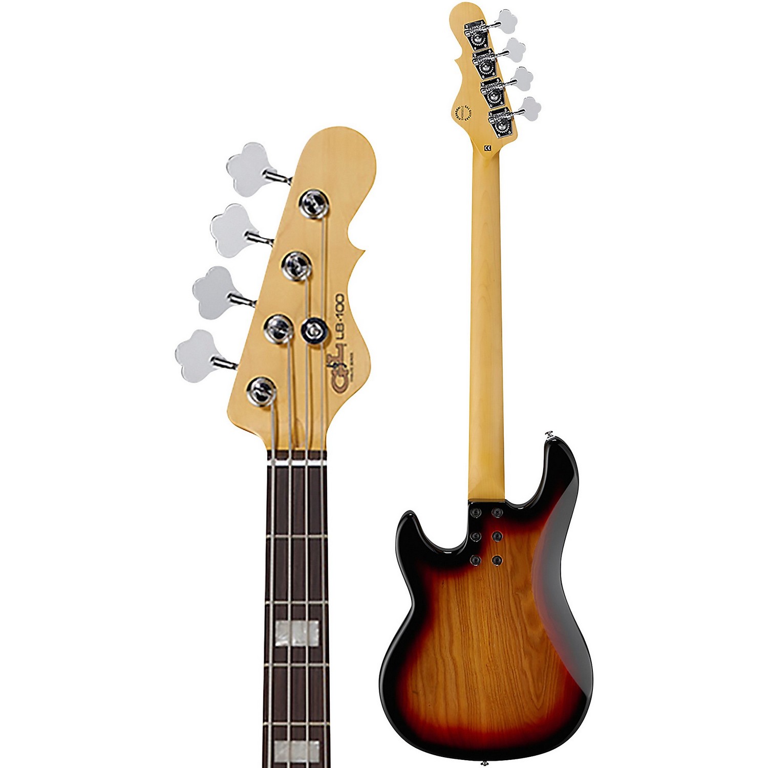 Бас-гитара G&L Tribute LB-100 3-Tone Sunburst Jatoba