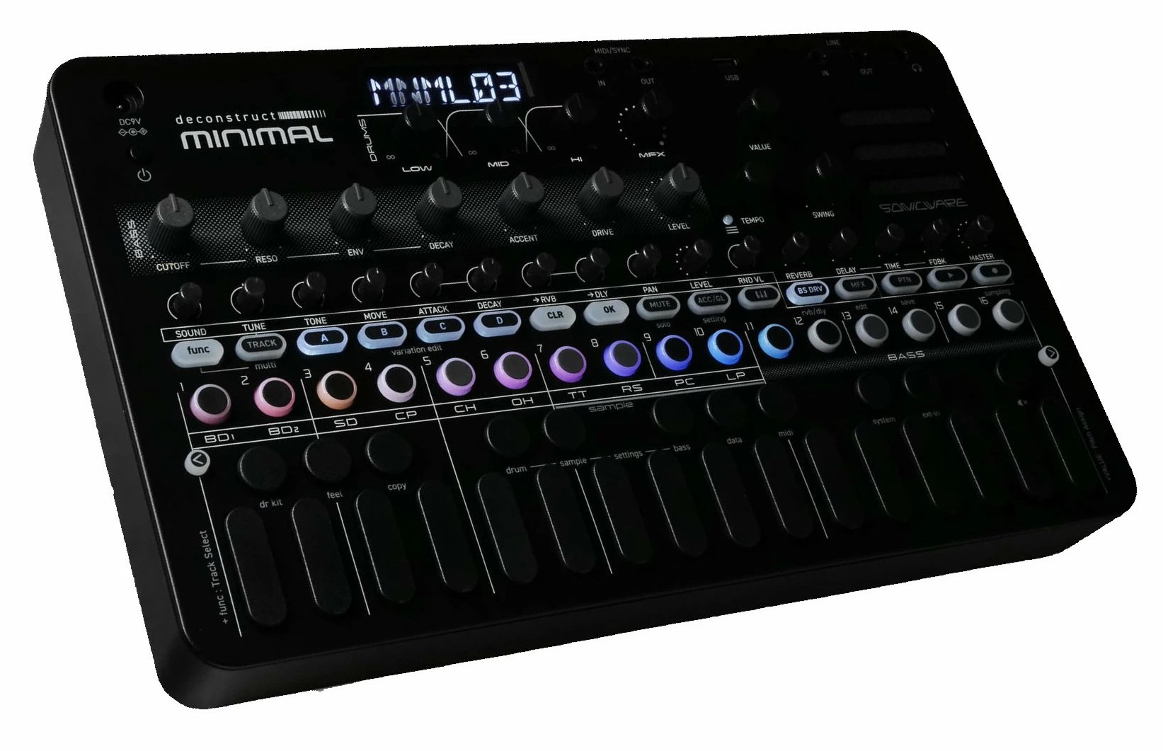 Сэмплер-грувбокс Sonicware deconstruct Minimal