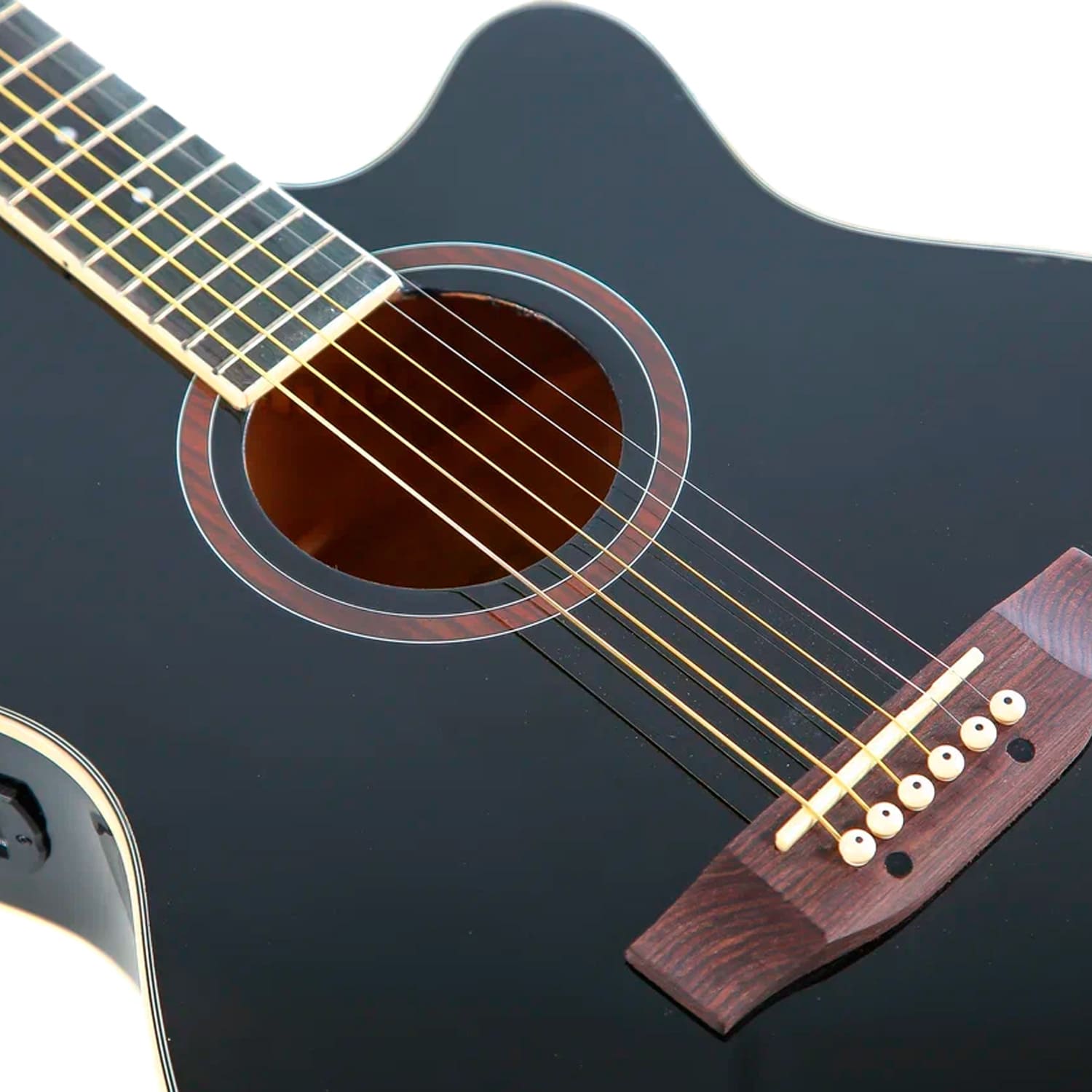 Электроакустическая гитара Fabio F4050E BK EQ