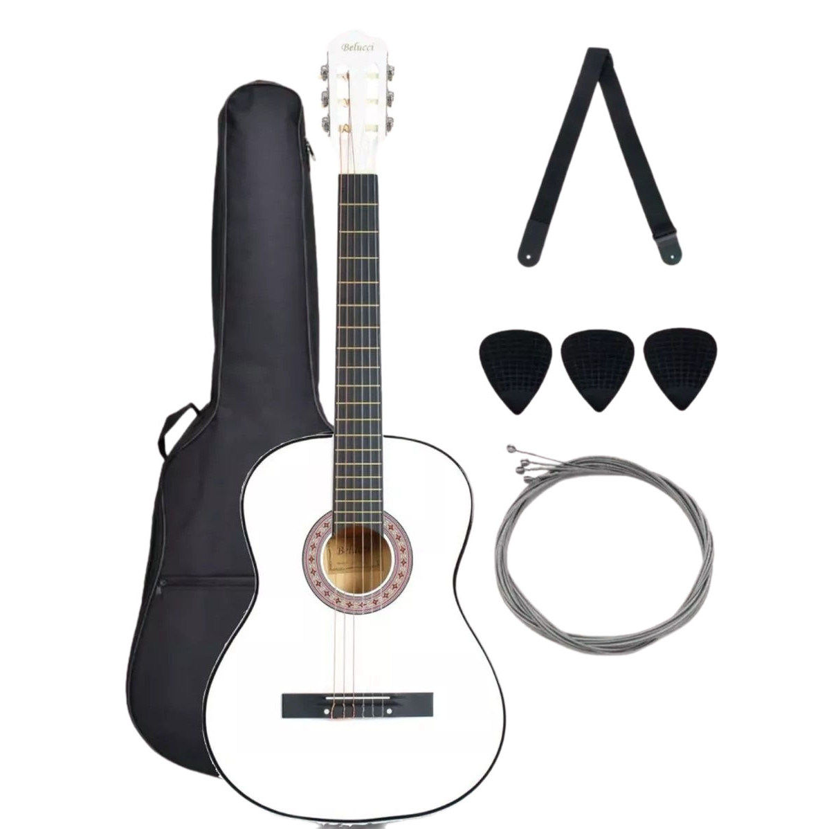 Классическая гитара Комплект Belucci BC3905 SET WH