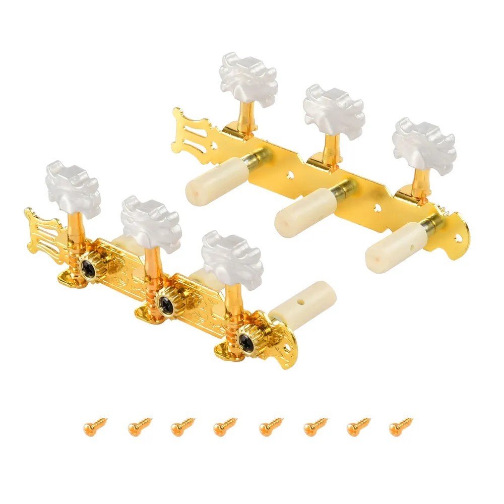 Колки на планке для классической гитары ROCKET PK-11 Gold