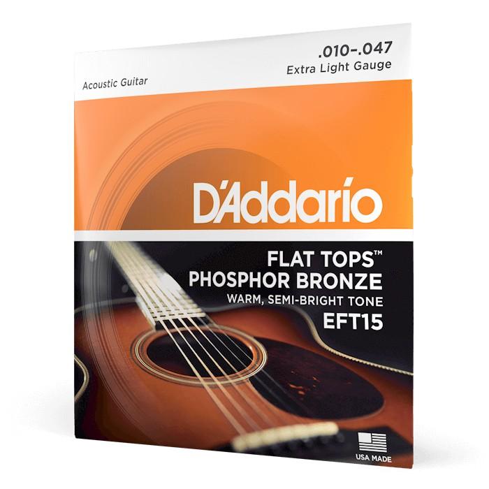 Струны для акустической гитары D'Addario EFT15