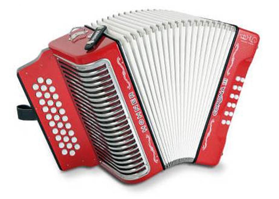 Баян HOHNER Corona III BbEbAb E. Zuleta, red glitter (A5575)