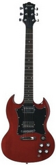 Электрогитара TENSON Nashville SD Set Neck Transparent red