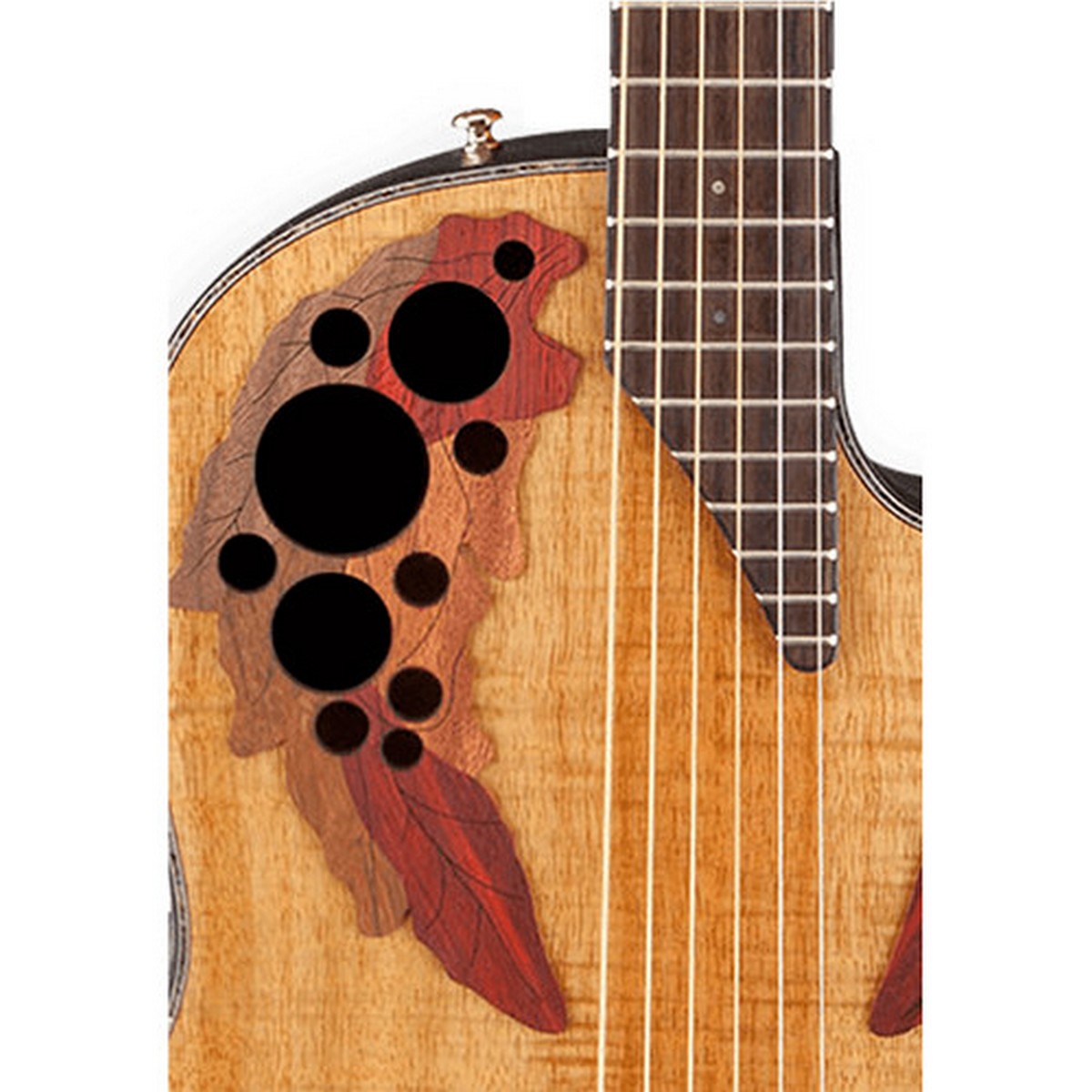 Электроакустическая гитара OVATION CE44P-FKOA Celebrity Elite Plus Mid Cutaway Natural Figured Koa