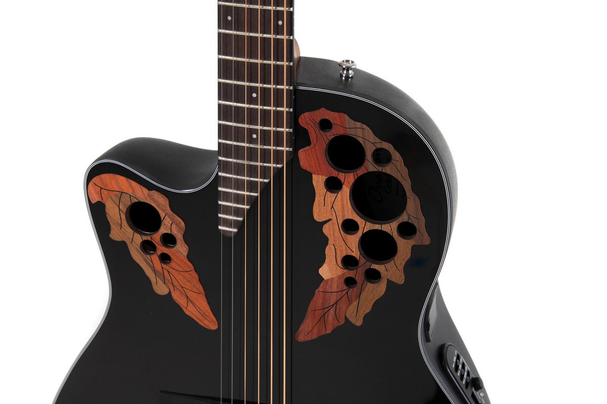 Электроакустическая леворукая гитара OVATION CE44L-5 Celebrity Elite Mid Cutaway Black