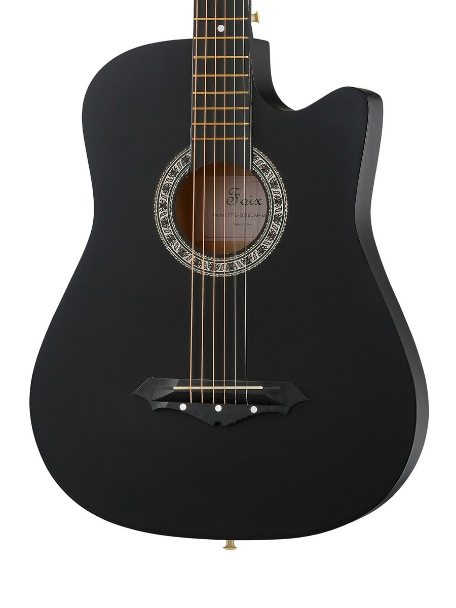 Акустическая гитара Комплект Foix FFG-2038CAP-BK-MAT