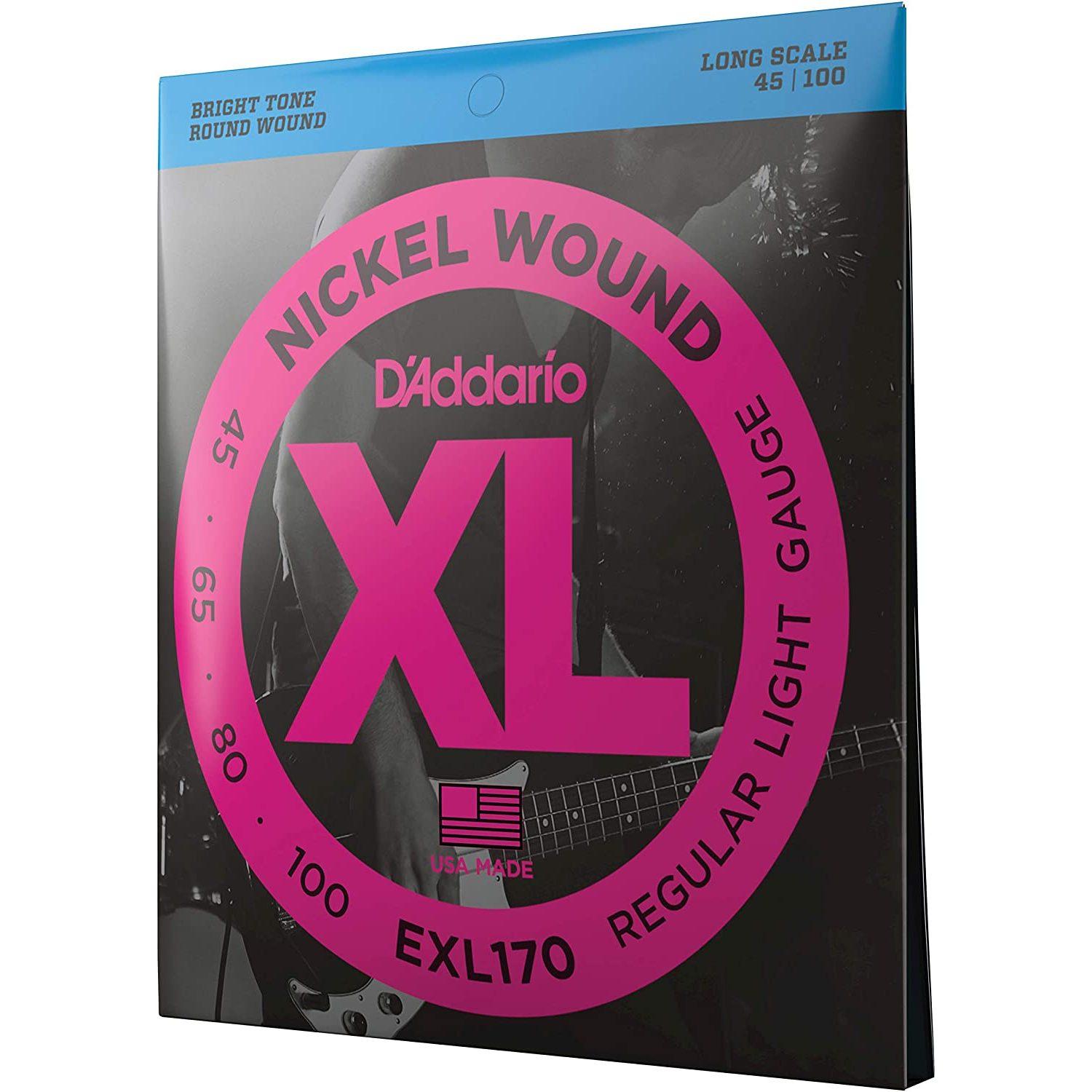 Струны для бас-гитары D'Addario EXL-170